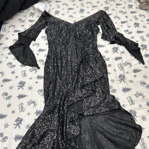 Black Sequin sexy party dress